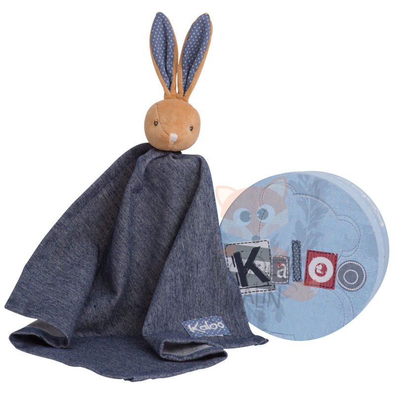  blue denim lapin plat carré bleu jean 